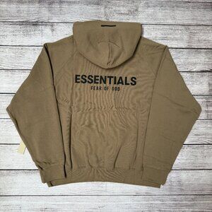 NEW Fear of God Essentials Hoodie Taupe SS21